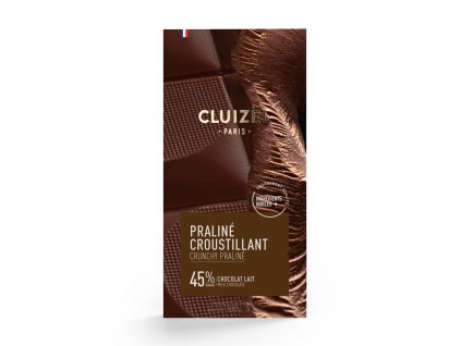 Tabulka mléčné čokolády - Křupavé pralinky Cluizel
