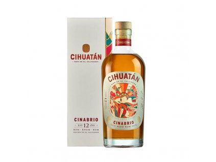 Láhev kvalitního rumu - Rum Cihuatán 12 Y.O. Cinabrio