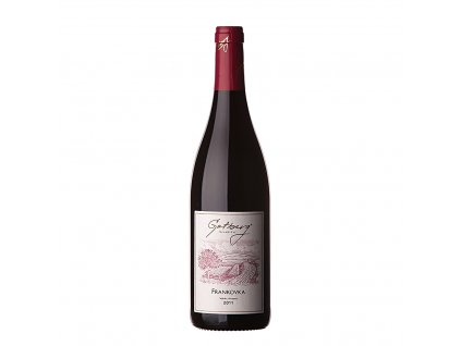 Láhev červeného vína Frankovka výběr z hroznů - Vinařství Gotberg