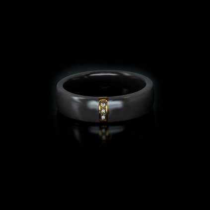 Dámský prsten Greia se šperkařskou keramikou a zirkony | DG Šperky  + Doprava zdarma + Dárkové balení zdarma
