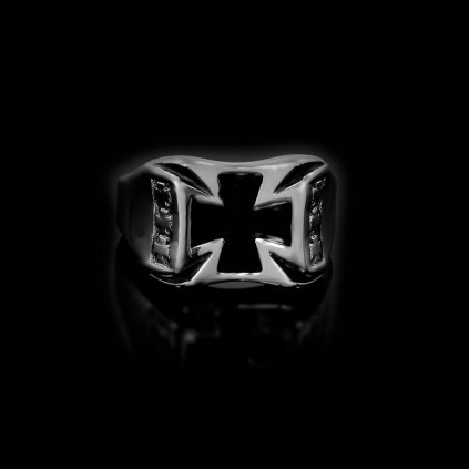 Prsten s Maltézským křížem - Chirurgická ocel  + Doprava zdarma + Dárkové balení zdarma