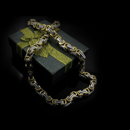Pánský řetízek Regius Torques ve zlatostříbrném provedení | DG Šperky  + Doprava zdarma + Dárkové balení zdarma