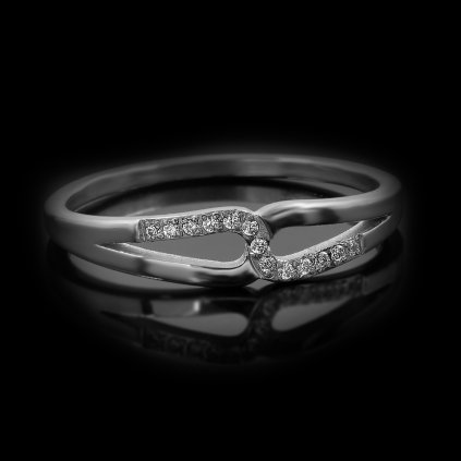 Jemný ocelový prsten Elixia se zirkony (1)