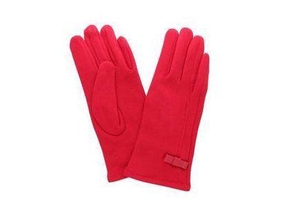 Dámské rukavice červené s mašlí PRIUS
