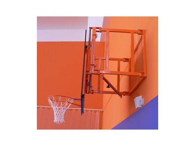 Konstrukce pro cvičný basketbal DOR-SPORT pro desku 1200 x 900 mm, otočná, vysazení 300-950 mm