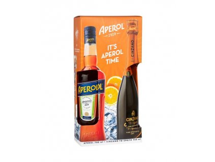 Aperol + Cinzano To-Spritz Gift Box  11,26% 1,45 l