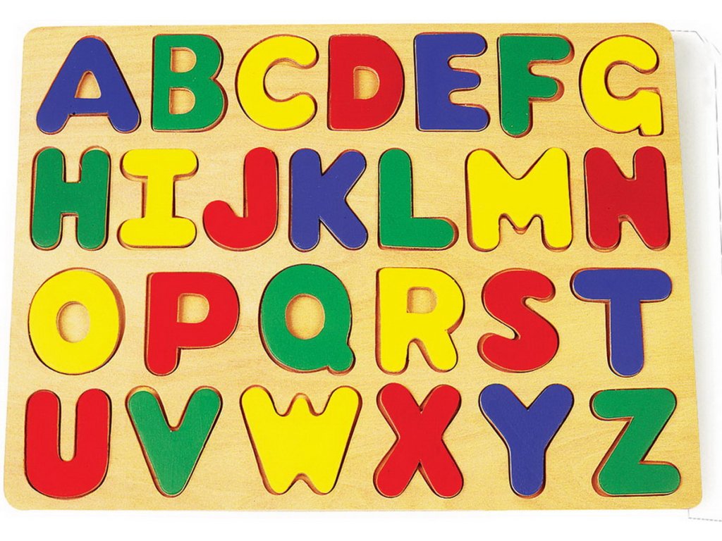 Vkládací puzzle abeceda