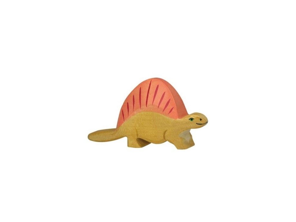 Dimetrodon – dřevěná vyřezávaná hračka