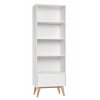 Swing bookcase high white 2