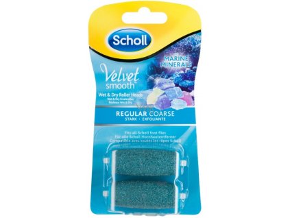 Scholl Velvet Smooth Wet&Dry náhradné hlavice hrubé 2ks