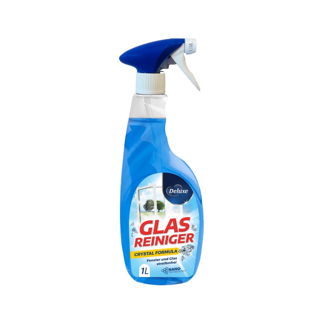 Deluxe Glas Reiniger 1L čistič skel s rozprašovačem 4260504880782