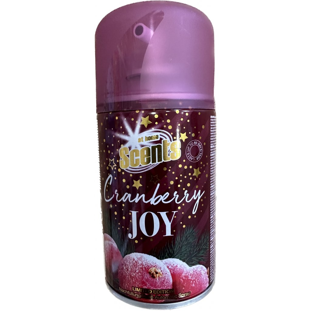 At Home Scents 250ml Cranberry JOY osvěžovač vzduchu náhradní náplň