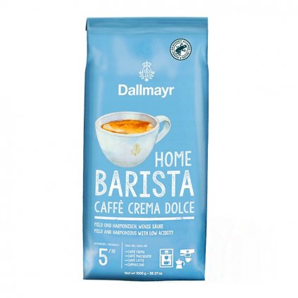 Káva Dallmayr Home Barista Caffe Crema Dolce zrno 1kg modré 4008167043805