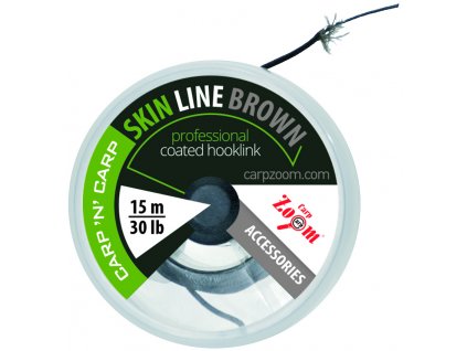 Návazcová šňůra Skin Line X4 - 15m/ hnědá/ 20 lb