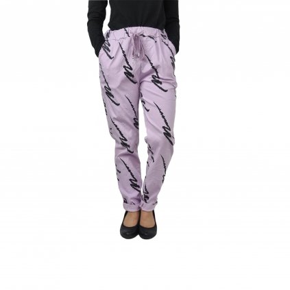 Dámské moderní kalhoty STYLE fialové (4)
