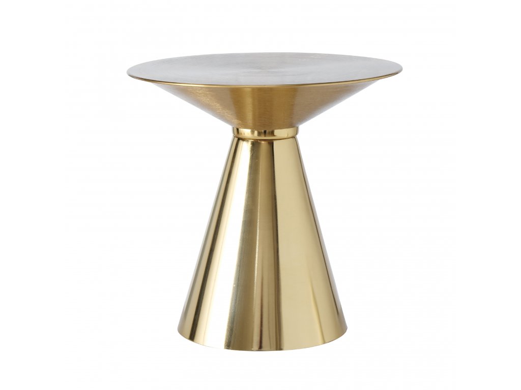 AGATA Odkládací zlatý stolek
