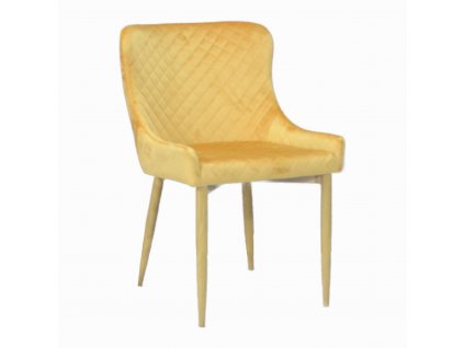 CRYSTAL Designová zlatá jídelní židle