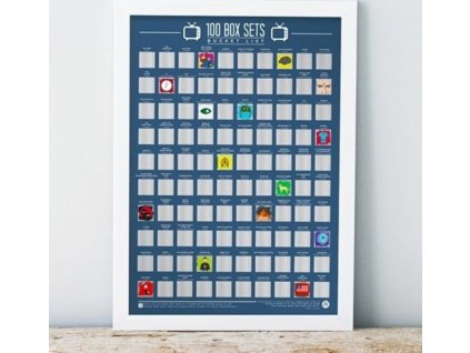 Stírací plakát 100 televizních sérií - Bucket list