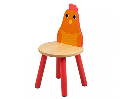 Tidlo Dřevěná židle kuřátko  + Dárek zdarma