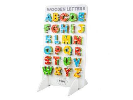 Bigjigs Toys Dřevěná hvězdičková abeceda  + Dárek zdarma