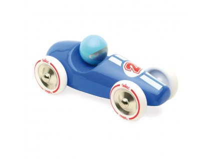 Vilac Závodní auto GM modré s bílými koly