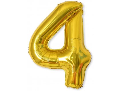 Nafukovací balónky čísla maxi zlaté - 4
