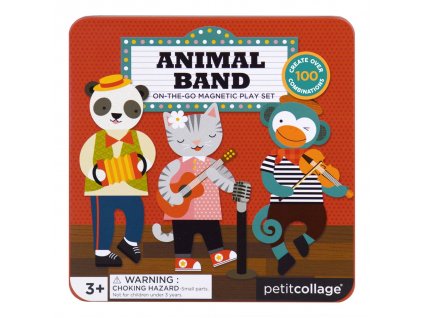 Petit Collage Magnetická knížka Zvířátka