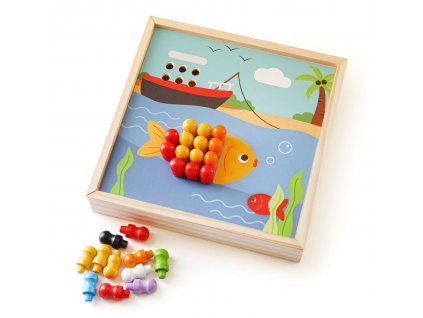 Bigjigs Toys Dřevěná mozaika Pláž