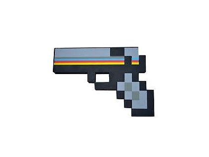 Minecraft pistole - černá