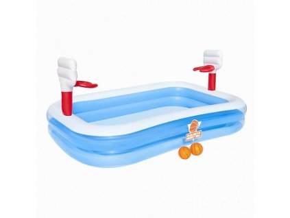 Nafukovací bazén s basketbalovými koši - 254x168x102 cm  + Dárek zdarma