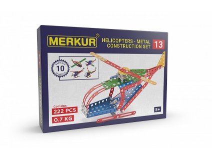 Merkur 013 Vrtulník, 222 dílů, 10 modelů