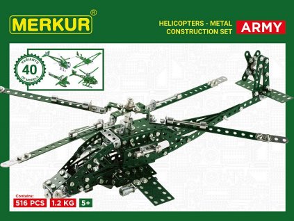 Merkur Helikopter Set, 515 dílů, 40 modelů  + Dárek zdarma