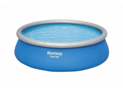 Nadzemní bazén kruhový Fast Set, kartušová filtrace, schůdky, plachta, průměr 4,57m, výška 1,22m  + Dárek zdarma
