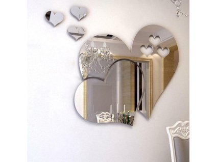 Nalepovací zrcadlo - srdce