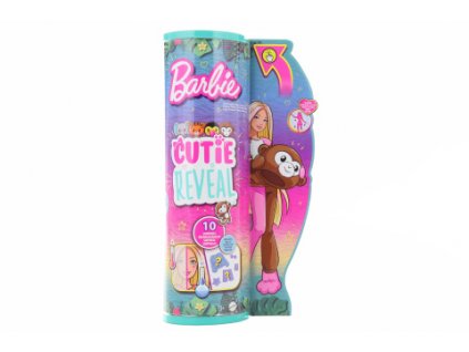 Barbie cutie reveal Barbie džungle - opice HKR01 TV 1.9.-31.12.  + Dárek zdarma