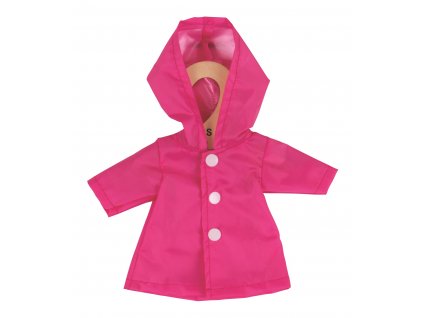 Bigjigs Toys Růžový kabátek pro panenku 28 cm