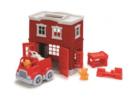 Green Toys Požární stanice  + Dárek zdarma