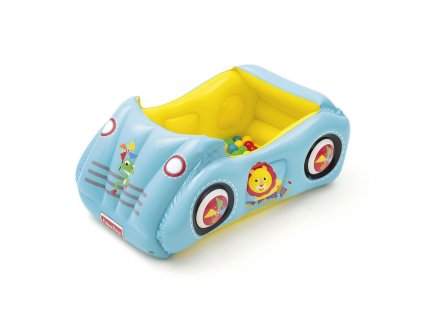 Dětské nafukovací autíčko Fisher-Price s míčky 119x79x51 cm - multicolor