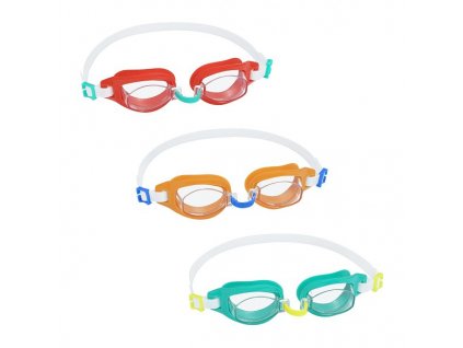 Plavecké brýle AQUA BURST - mix 3 barvy (červená, oranžová, zelená)