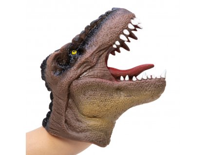Schylling Maňásek na ruku Dinosaurus - hnědý