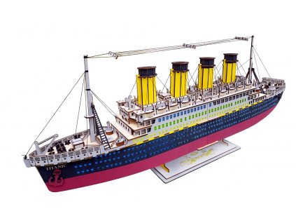 Woodcraft Dřevěné 3D puzzle Titanic  + Dárek zdarma