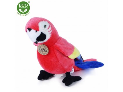 Plyšový papoušek ara 25 cm ECO-FRIENDLY