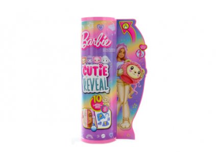 Barbie Cutie Reveal Barbie pastelová edice - lev HKR06 TV  + Dárek zdarma