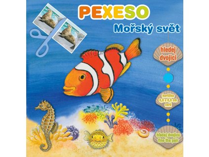 Pexeso v sešitu Mořský svět s maxi kartičkami