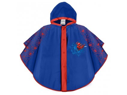 Chlapecká pláštěnka pončo Perletti Spiderman - modrá