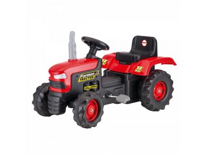 Velký šlapací traktor,červený
