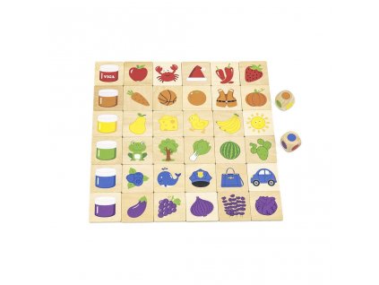 Dřevěné puzzle Barvy Viga - multicolor