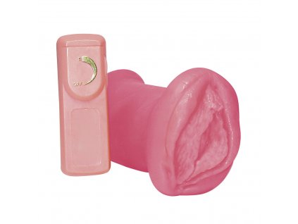 Vibrační růžová vagína