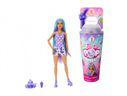 Barbie Pop Reveal Barbie šťavnaté ovoce - hroznový koktejl HNW44