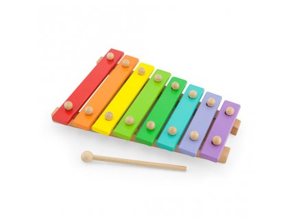 Dřevěný xylofon Viga - multicolor